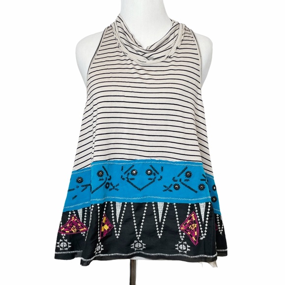 Free People We The Free North South Mock Neck Tank - Picture 1 of 14